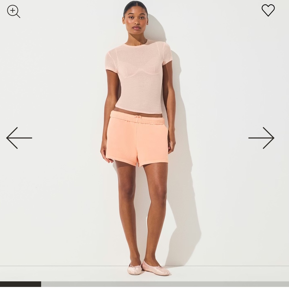 SKIMS NWT French Terry Classic Short - Cantaloupe